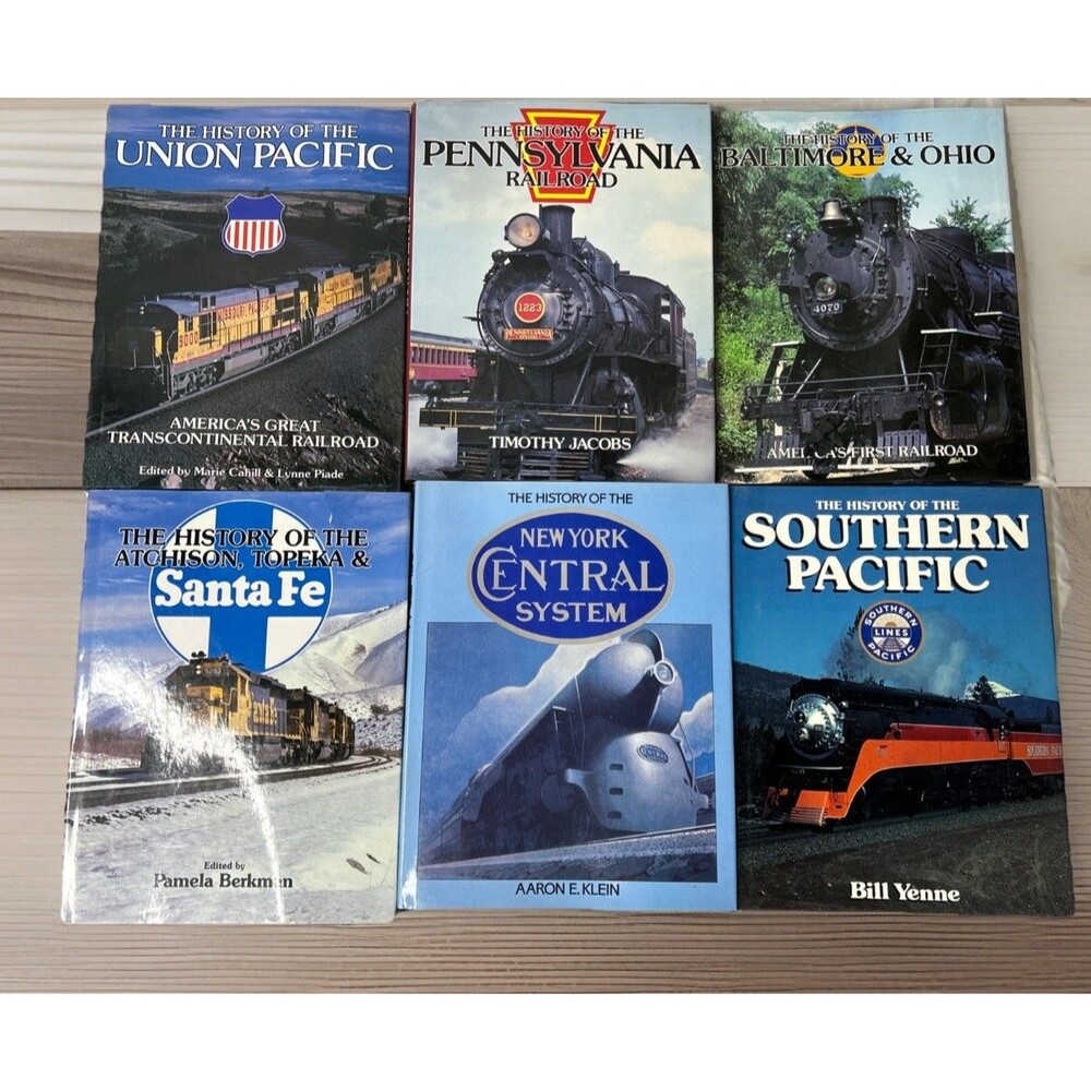 Illustrated History of the Americathe American Railroad 6 Vtg Hardcover books